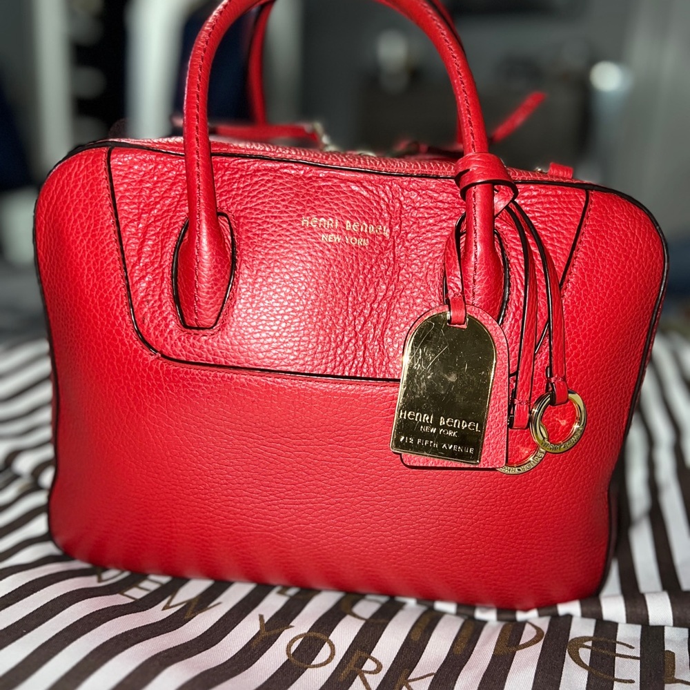 Henri Bendel Satchel (red/orange)